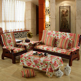 加厚海绵定做红木实木沙发坐垫木沙发垫带靠背联邦木质椅垫冬连体