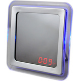 TIMESS镜面闹钟创意静音多功能电子钟现代声控方形个性闹钟时钟表