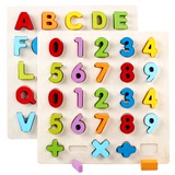 幼儿童拼图玩具数字木质1-2-3-4-5二三周岁女孩男宝宝早教益智力