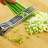 厨房必备葱花剪刀锋利 不锈钢五层葱花剪紫菜碎食剪强力多层剪刀