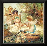 DMC 法国R线 十字绣套件 人物 世界名画 油画 快乐的小天使