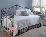 sfc017特价欧式铁艺沙发床/坐卧两用沙发/抽拉式伸缩沙发床单人床