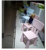 KEA宜家代购 玛莫特儿童椅 塑料有靠背宝宝幼儿园学习桌椅套装椅