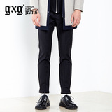 gxgjeans男装 冬季新品 修身简约气质小脚休闲长裤#54802036