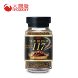 台湾大润发 日本UCC117咖啡速溶无糖纯黑咖啡粉系列 135g