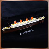 包邮 1/700原版泰坦尼克号成品合金模型 手工打造收藏纪念品摆件