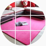 加厚纯色法兰绒地毯客厅茶几沙发地毯卧室房间床边毯瑜伽地垫定制