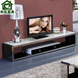 米乐不锈钢大理石电视柜茶几组合套装 现代简约小户型电视柜特价