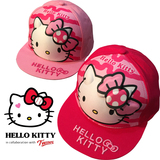 纯棉儿童鸭舌帽 小公主最爱Hello Kitty 立体图案棒球帽