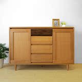 日式纯实木斗柜日式家具储物柜 多抽屉柜子美国白橡木日式简约