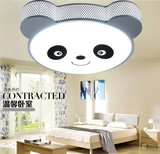 智慧熊猫儿童灯卡通灯创意led吸顶灯节能护眼卧室房间灯具灯饰