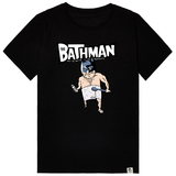 Amokk加肥加大码个性短袖T恤男 创意恶搞蝙蝠侠卡通半袖衣服男夏