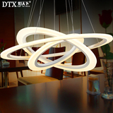 现代led客厅圆环形简约餐厅灯创意个性店铺餐馆高档办公室吊灯具