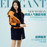 2015韩版新款秋冬装羊毛呢外套修身女装加厚中长款妙装保暖呢大衣