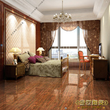 仿红木木纹 卧室玻化抛金砖背景墙 抛光镀金瓷砖 地板砖 客厅