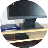 蜜桃妞电脑显示器增高架子桌面实木收纳底座打印机架桌面电脑支架