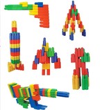 子弹头 塑料拼插拼装积木益智玩具3岁以上儿童幼儿园智力玩具包邮