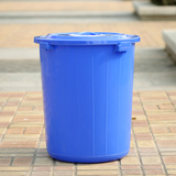 加厚大号楼道垃圾桶有盖工业环卫塑料筒塑料垃圾桶大水桶圆形