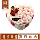 天津北京生日蛋糕同城配送心语草莓慕斯超好口感情人节母亲节蛋糕