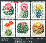 民主德国邮票东德1983年仙人掌6全新 植物花卉