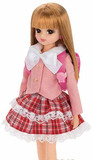 TaKaRa正版Licca㊣正品丽佳娃娃衣服 小布珍妮也适穿可爱粉红校服
