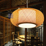 东南亚竹吊灯 中式田园竹编灯餐厅客厅茶室竹子灯 日式榻榻米吊灯