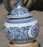 景德镇陶瓷器 现代简约工艺将军罐 收纳罐储物罐茶叶罐 家居摆件