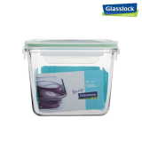 韩国Glasslock钢化玻璃保鲜盒长方形冰箱收纳盒储物罐RP528/1000m