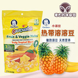 美国嘉宝溶豆GERBER菠萝热带水果混合味 溶豆宝宝营养零食 28g