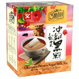 多省5盒包邮台湾进口三点一刻3点1刻 冲绳黑糖奶茶100克 黑糖奶茶