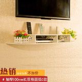 壁挂雕花置物架装饰架电视机顶盒免打孔置物架 客厅卧室墙上墙壁