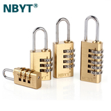 NBYT定制箱包柜子抽屉健身房仓库门窗工具345位铜密码锁挂锁