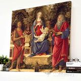 波提切利 圣母与圣子 欧式古典宗教神话人物油画无框画挂画装饰画