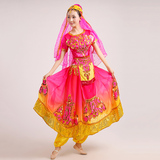 2016新款新疆舞蹈服装维族舞蹈演出服肚皮舞印度舞少数民族表演服