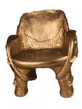 仿古色树脂大象椅子凳子 实用型玻璃钢大象座椅 动物造型摆设