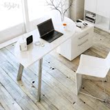 易构电脑桌台式现代简约家用白色旋转转角书桌卧室创意组合办公桌