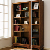 简约实木架物品展架储物多层架书柜书架简易组合书橱客厅置物陈列