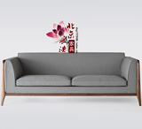 老榆木沙发进口黑胡桃沙发现代中式简约坐卧两用客厅实木沙发组合