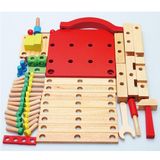 儿童木制螺母组合工具椅 拆装多功能益智创意工作椅 鲁班椅玩具