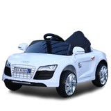 新款奥迪儿童电动车四轮双驱可坐人遥控汽车宝宝玩具车带摇摆童车