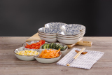 日式餐盘分格盘子陶瓷果盘创意干果盘和风菜盘骨瓷餐具盘特色瓷盘