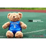 NBA篮球衣服泰迪熊库里詹姆斯哈登公仔玩偶毛绒玩具男生友礼物