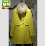 歌莉娅正品代购2015秋冬新款毛呢外套女中长款呢子大衣15CJ6E32A