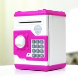 儿童密码箱储蓄罐 保险箱硬币存钱罐大号 创意可爱 自动吸纸ATM机