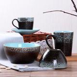 单身系列 特色陶瓷餐具套装4件套碗盘咖啡杯水杯学生单人创意家用