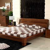 特价 实木床 黄金胡桃木床 1.8米床 卧室家具 实木家具 双人床