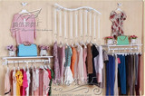 服装店衣架卖衣服用的架子服装展示架子女装店货架上墙侧挂架