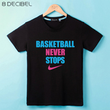 夏季男半袖乔丹篮球永不熄科比T恤库里运动衫训练女短袖学生班服