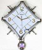 欧式创意挂钟客厅田园艺术挂钟表静音摇摆钟玻璃面时钟时尚钟包邮