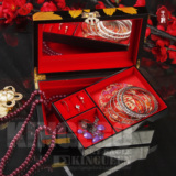 【K.L】木质漆器彩绘 首饰珠宝盒女士化妆盒特色礼物——富贵牡丹